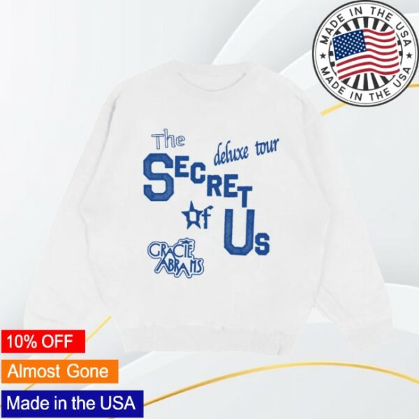 Gracie Abrams Store Merch Tsou Deluxe White Tour Crewneck