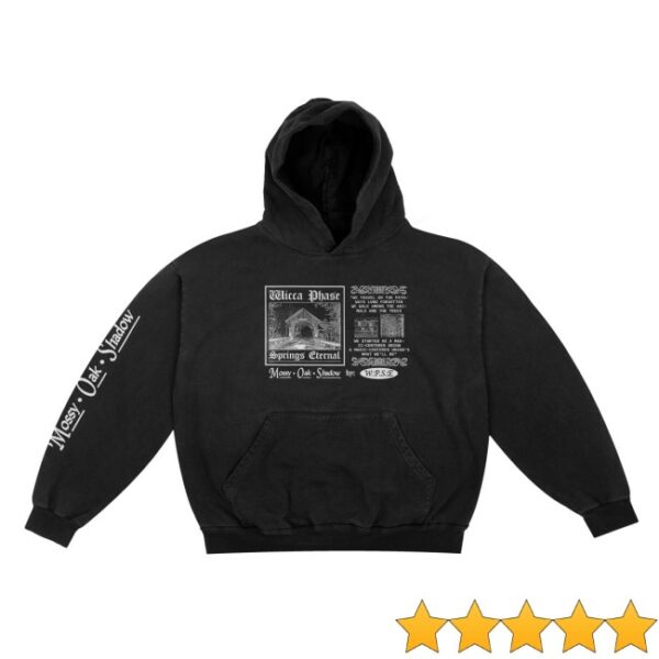 Wicca Phase Store Merch Long Forgotten Path Pullover Black Hooded Sweatshirt