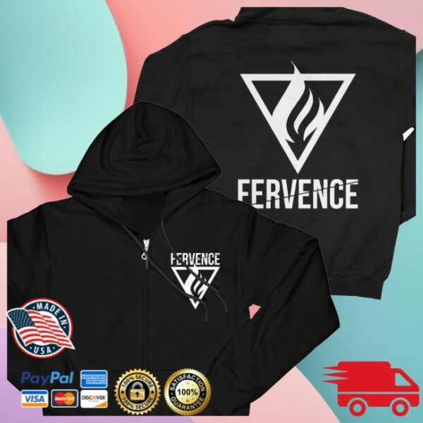 Indiemerchstore Merch Fervence Logo Zip Hoodie