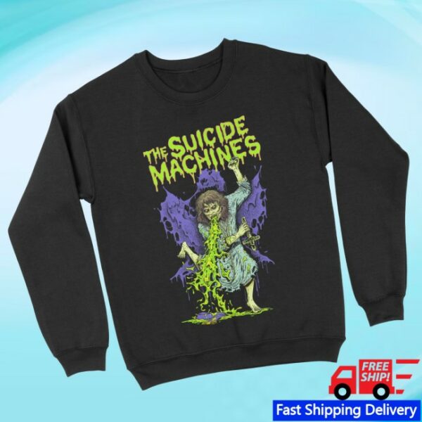 Suicide Machines Detroit Store Merch Skanking Regan Crewneck Sweatshirt
