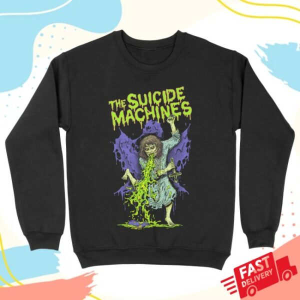 Suicide Machines Detroit Store Merch Skanking Regan Crewneck Sweatshirt