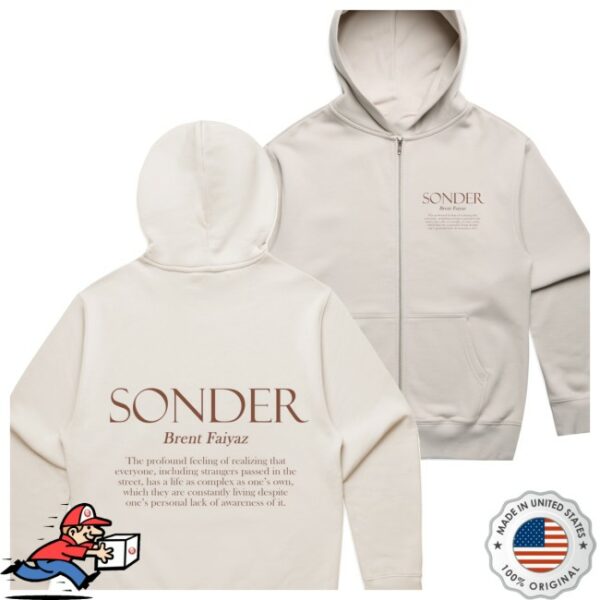 Cold Prints Store Merch Brent Faiyaz Sonder Zip Up Hoodie