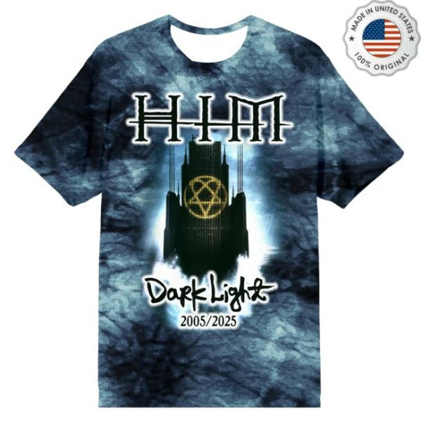 Heartagram Store Merch Dark Light Tie Dye Tee