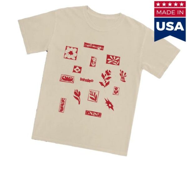 Inhaler Store Merch Tatreez Flowers Palestine Charity T-Shirt