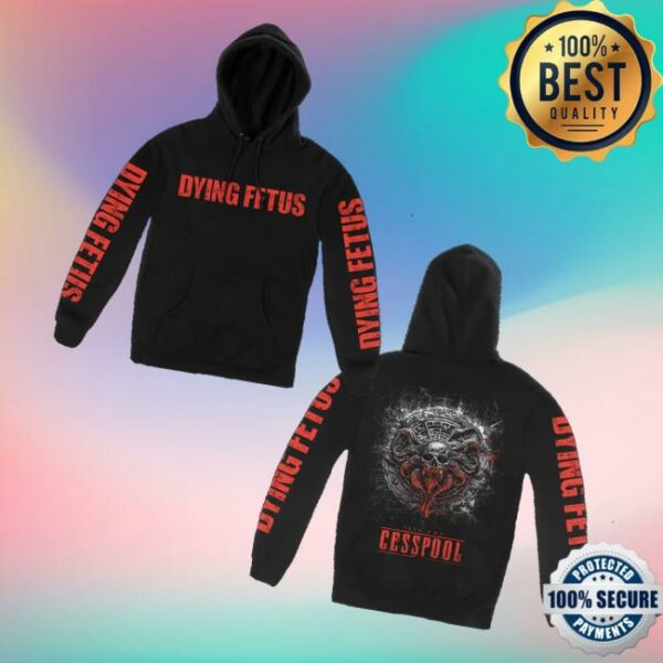 Dying Fetus Band Merch Store Dying Fetus Cesspool Pull Hoodie