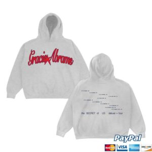 Gracie Abrams Merch Secret Tour Heather Grey Star Hoodie Gracie Abrams Merch Secret Tour Heather Grey Star Hoodie