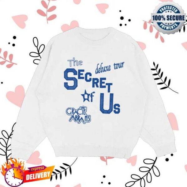 Gracie Abrams Merch Tsou Deluxe White Tour Crewneck