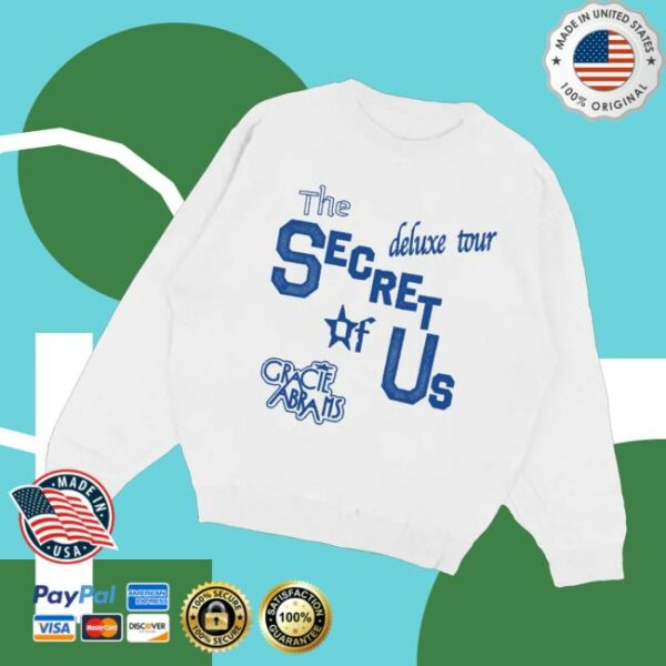 Gracie Abrams Merch Tsou Deluxe White Tour Crewneck
