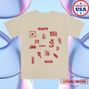 Inhaler Official Store Merch Tatreez Flowers Palestine Charity T-Shirt