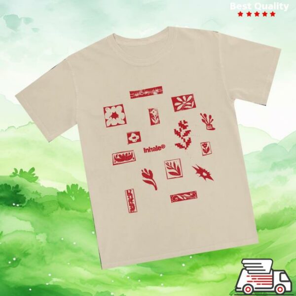 Inhaler Official Store Merch Tatreez Flowers Palestine Charity T-Shirt