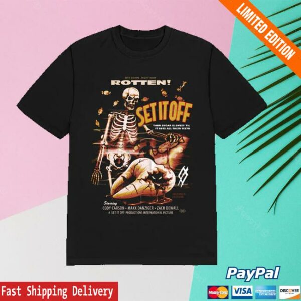 Setitoffband Merch Store Skeleton Movie Tee