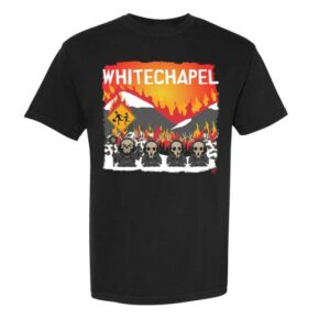 Whitechapel Band Merch Store Park Black T-Shirt