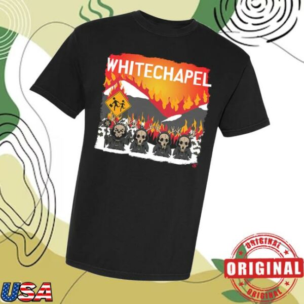 Whitechapel Band Merch Store Park Black T-Shirt