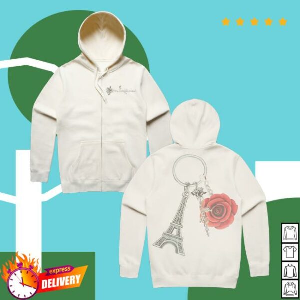Doja Cat Merch Store Official Paris Zip Up Hoodie