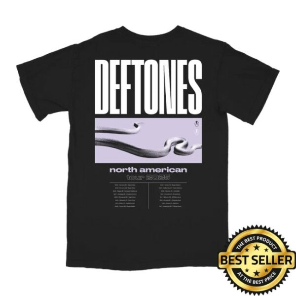 Deftones Store Merch North America Leg 2 Tour T-Shirt