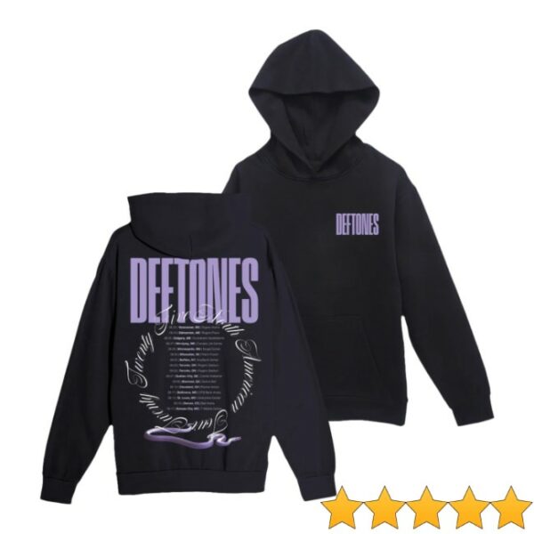 Deftones Store Merch North America Leg 2 Tour Hoodie