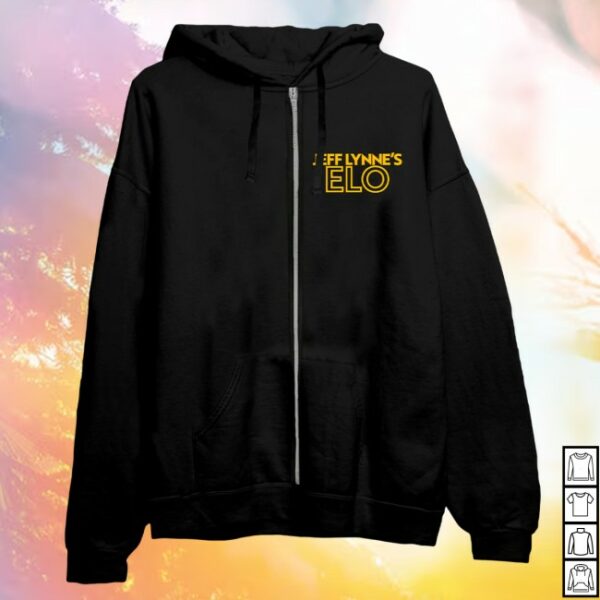 Jeff Lynne’s Elo Store Merch Over And Out Us 2024 Zip Up Hoodie