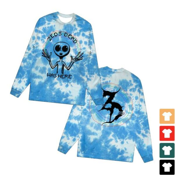Zeds Dead Shop Merch Zeds Dead Was Here Tie Dye Longsleeve