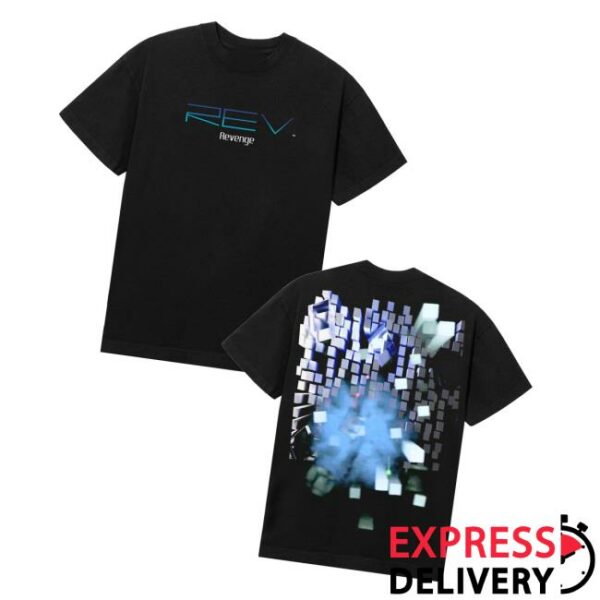 Revenge Merch Store Memory Card Tee Black Blue