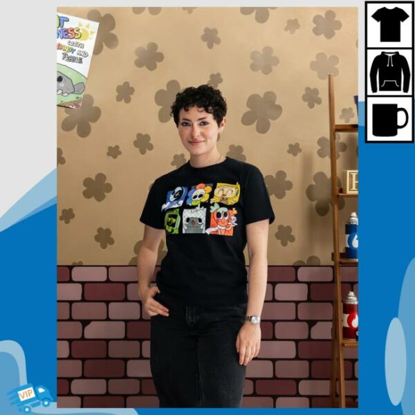 Dandy’s World Merch Store Dandy And Mains Character Tee