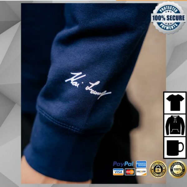 Kai Trump Merch Store Kt Signature Unisex Pullover Sweatshirt Navy
