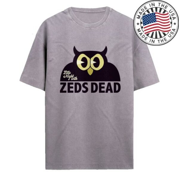 Zeds Dead Merch Store Zeds Dead Late Night Orchid Stone Wash Tee