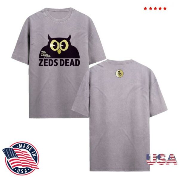 Zeds Dead Merch Store Zeds Dead Late Night Orchid Stone Wash Tee