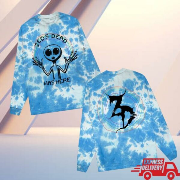 Zeds Dead Merch Store Zeds Dead Was Here Tie Dye Longsleeve
