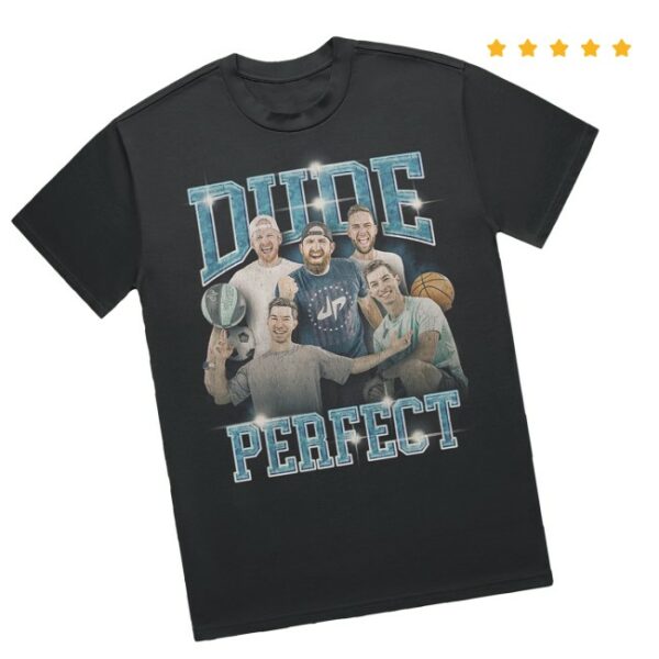Dude Perfect Store Merch Hero Tour Youth Retro 90’S Tee
