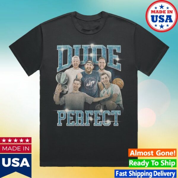 Dude Perfect Store Merch Hero Tour Youth Retro 90’S Tee