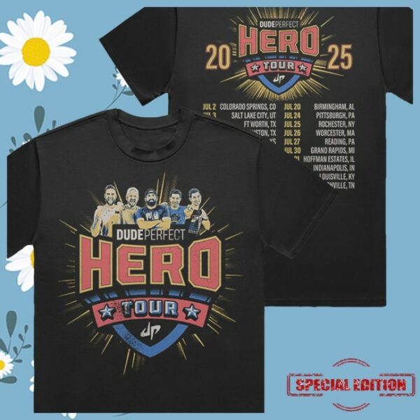 Dude Perfect Store Merch Hero Tour Youth T-Shirt