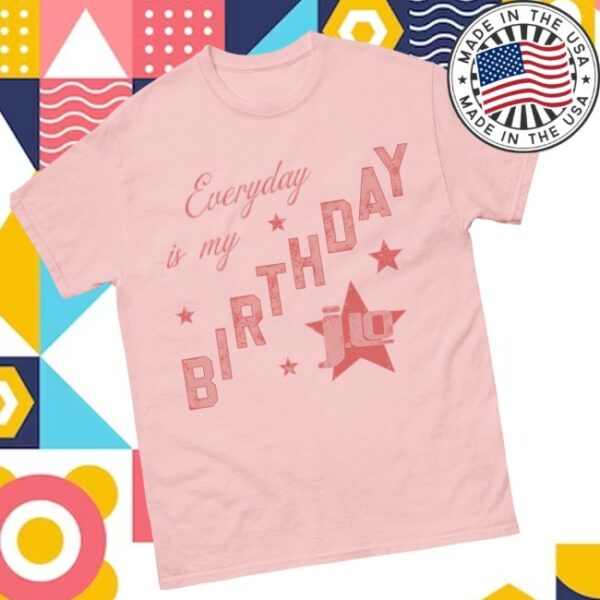 Jennifer Lopez Store Merch Birthday Star Pink Tee
