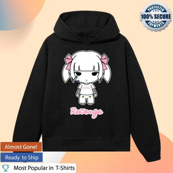 Revenge Store Merch Raven Black Hoodie