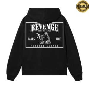 Revenge Store Merch Tru Revenge Zip Black White Hoodie