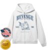 kenny revenge store merch tru revenge zip white blue hoodie