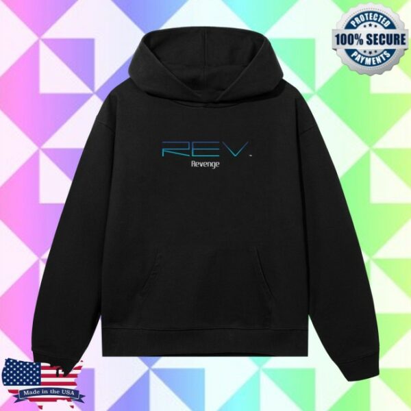 Revenge Store Merch Memory Card Hoodie Black Blue Hoodie