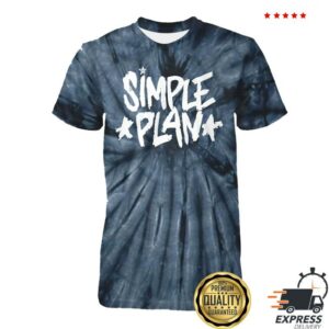 Simple Plan Store Tie Dye Star Logo T-Shirt