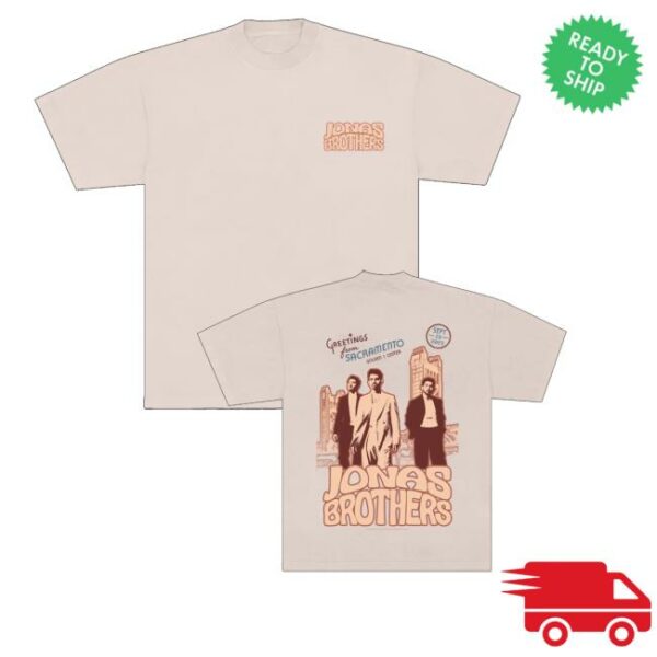 Jonas Brothers Merch Greetings From Your Hometown Sacramento Ca Tee