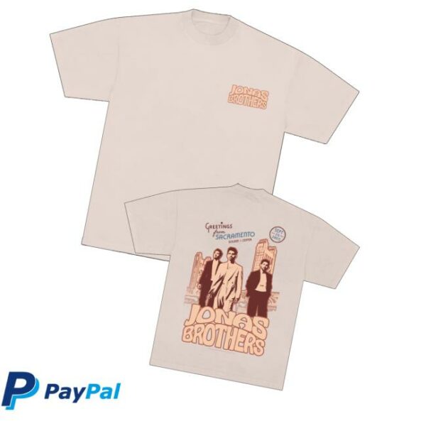 Jonas Brothers Merch Greetings From Your Hometown Sacramento Ca Tee