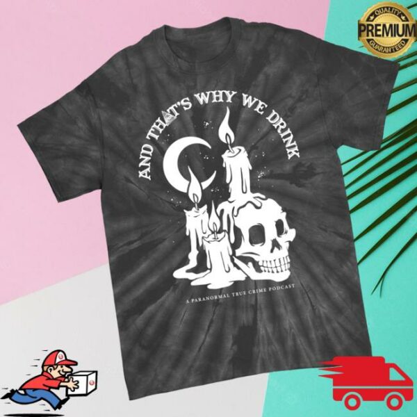 Atwwd Merch Store Candle Skull Tee Black Spider Dye