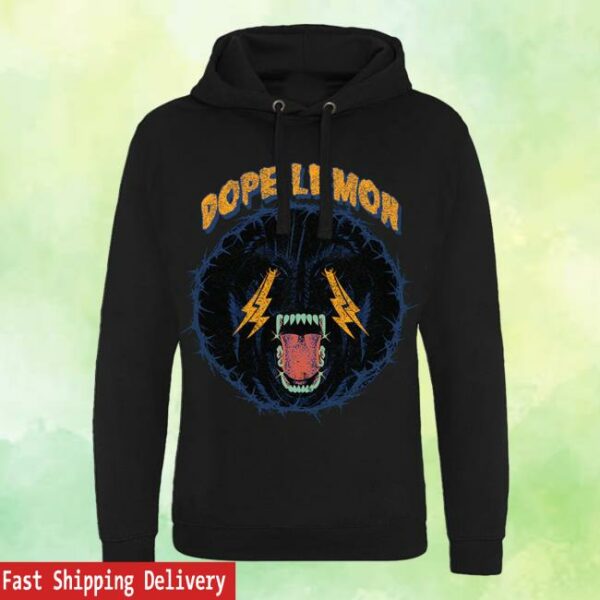 Dope Lemon Merch Store 2025 Black Tour Hoodie