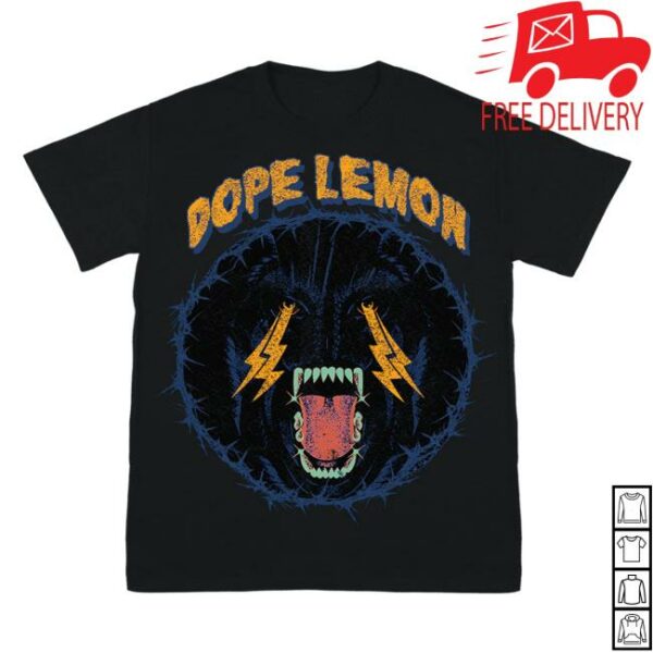 Dope Lemon Merch Store 2025 Black Tour T-Shirt