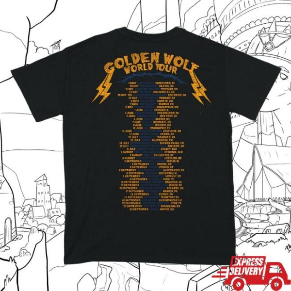 Dope Lemon Merch Store 2025 Black Tour T-Shirt