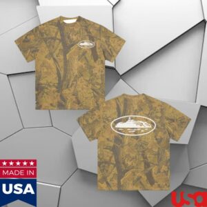 Crtz Merch Store Island Puff Print Tee Forest Camo