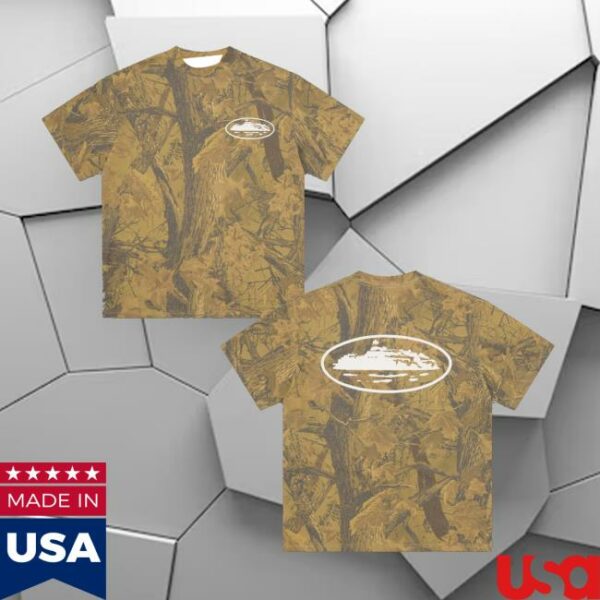 Crtz Merch Store Island Puff Print Tee Forest Camo