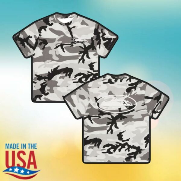 Crtz Merch Store Island Puff Print Tee Arctic Camo