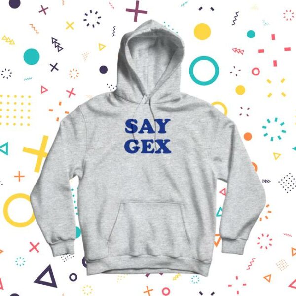 Danny Duncan Merch Store Say Gex Grey Hoodie