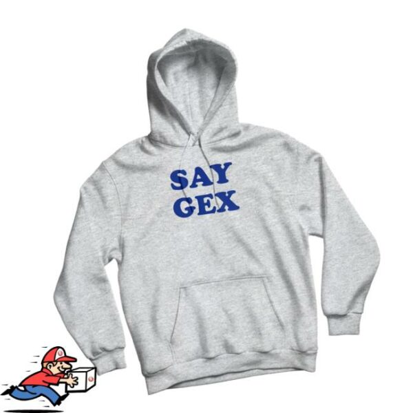 Danny Duncan Merch Store Say Gex Grey Hoodie