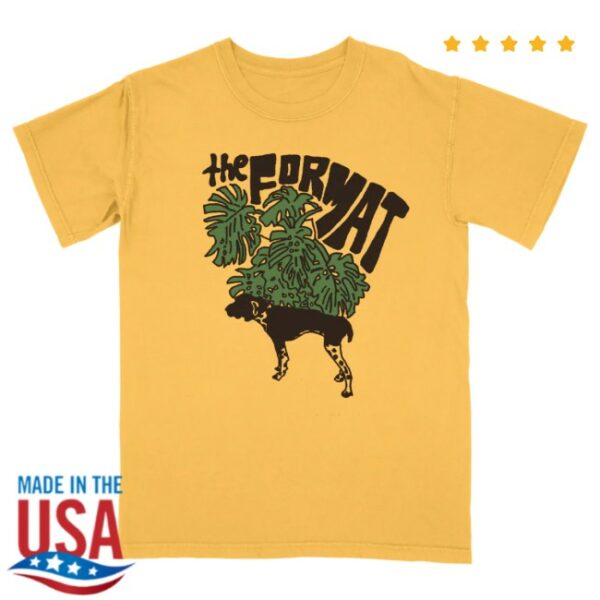 Hello Merch Store The Format Arrow Mustard T-Shirt