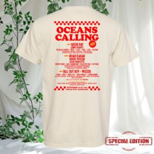 Oceans Calling Festival Store Merch Fries Lineup Tee